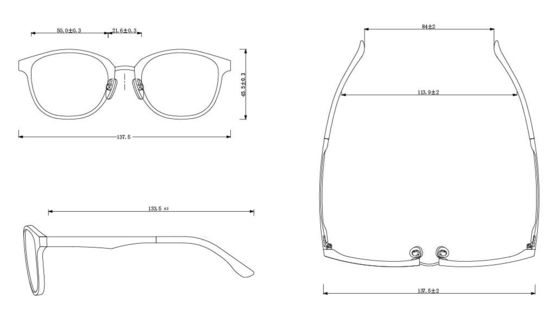 Durable Swiss EMS TR90  Men's Optical Glasses Reducing Inflammation